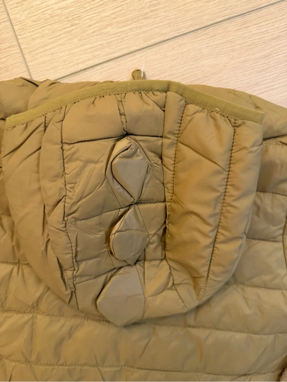 GAP Primaloft Kids Lightweight Hooded Puffer Jacket - Tan